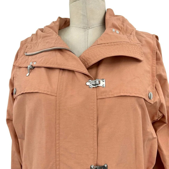J. Crew Lightweight Utility Jacket in Warm Taupe Pink Size XXS - Picture 3 of 11